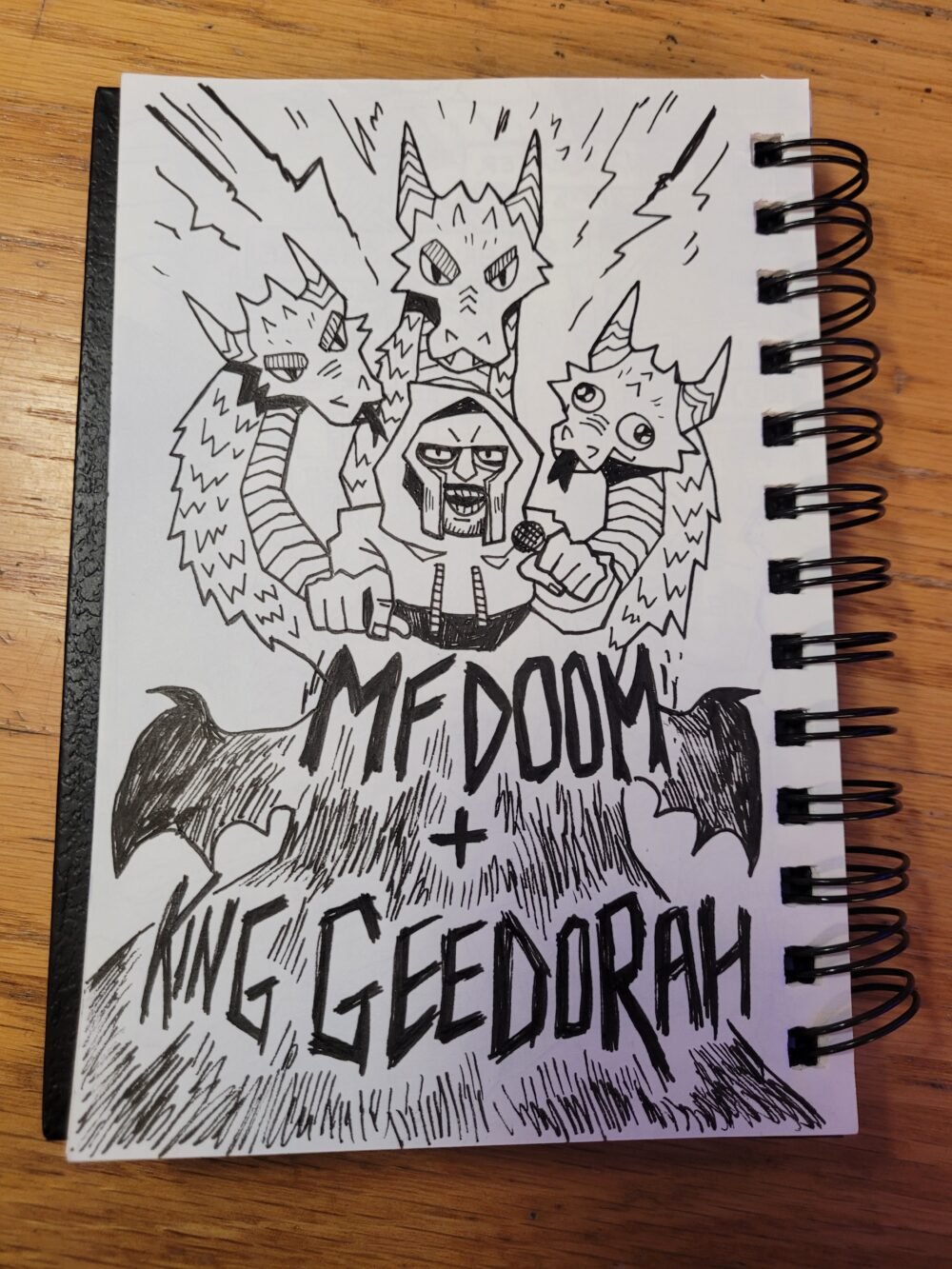 sketchbook: mf doom and king geedorah