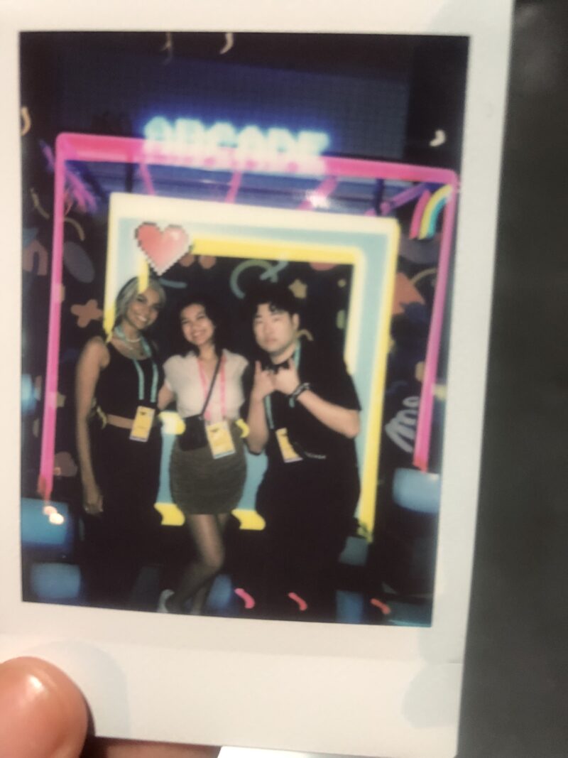 polaroid of me with sydeon and peterpark