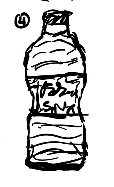 drawing of bottle