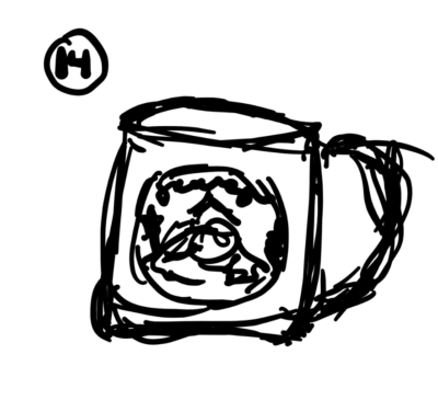 drawing of mug