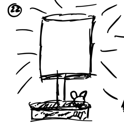 drawing of lamp