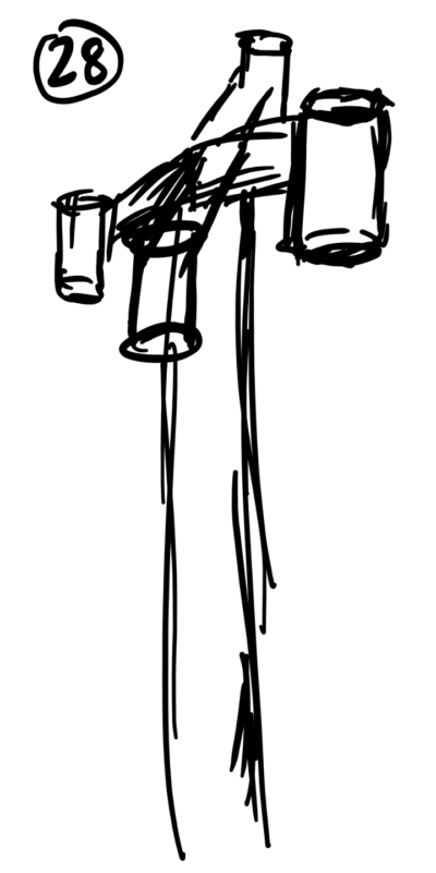 drawing of street lamp
