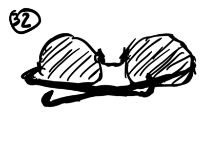 drawing of glasses