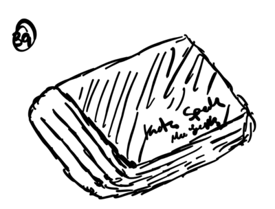 drawing of wallet