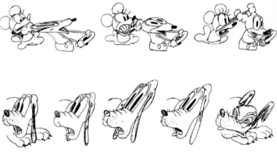 a diagram of squash and stretch exercises by disney animators