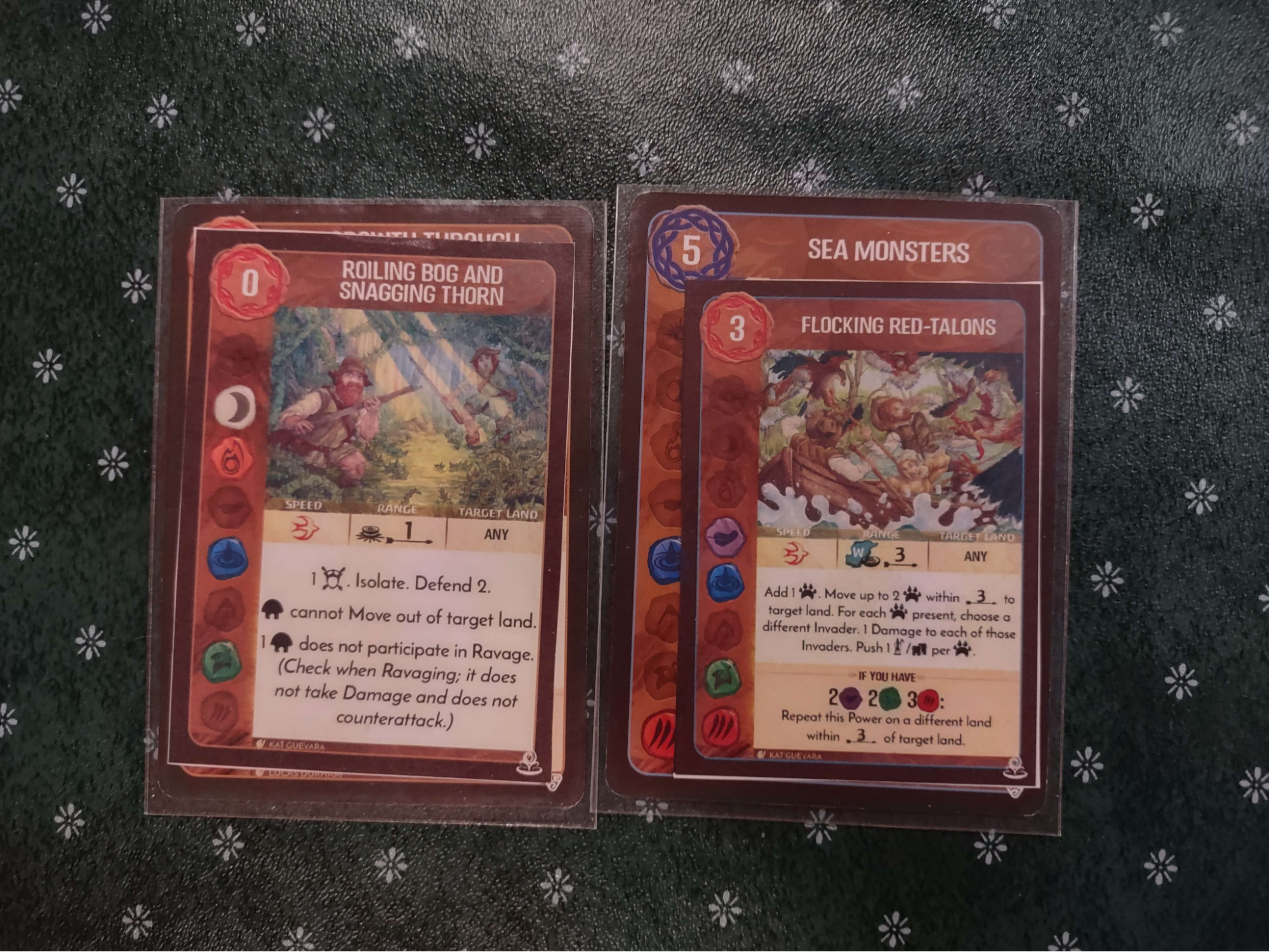 sleeved cards with printed replacements