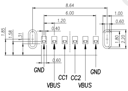 footprint diagram from the part datasheet