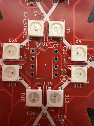 rewire the trace with a thin wire