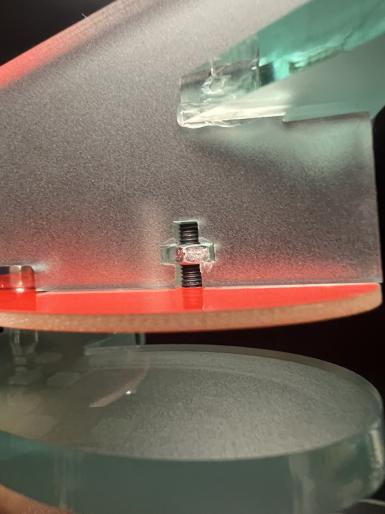 snug fitting nut and bolt