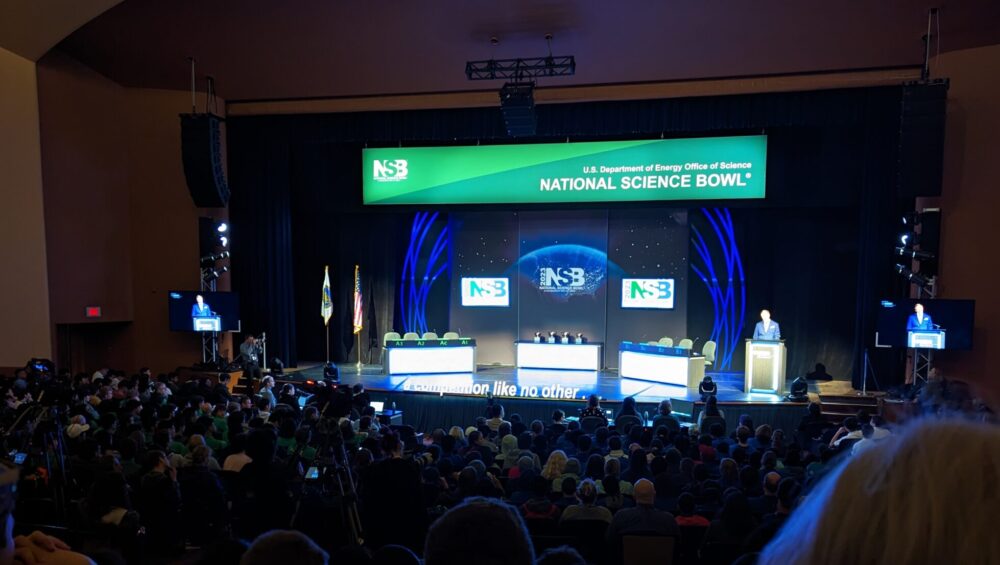 stage for national science bowl finals
