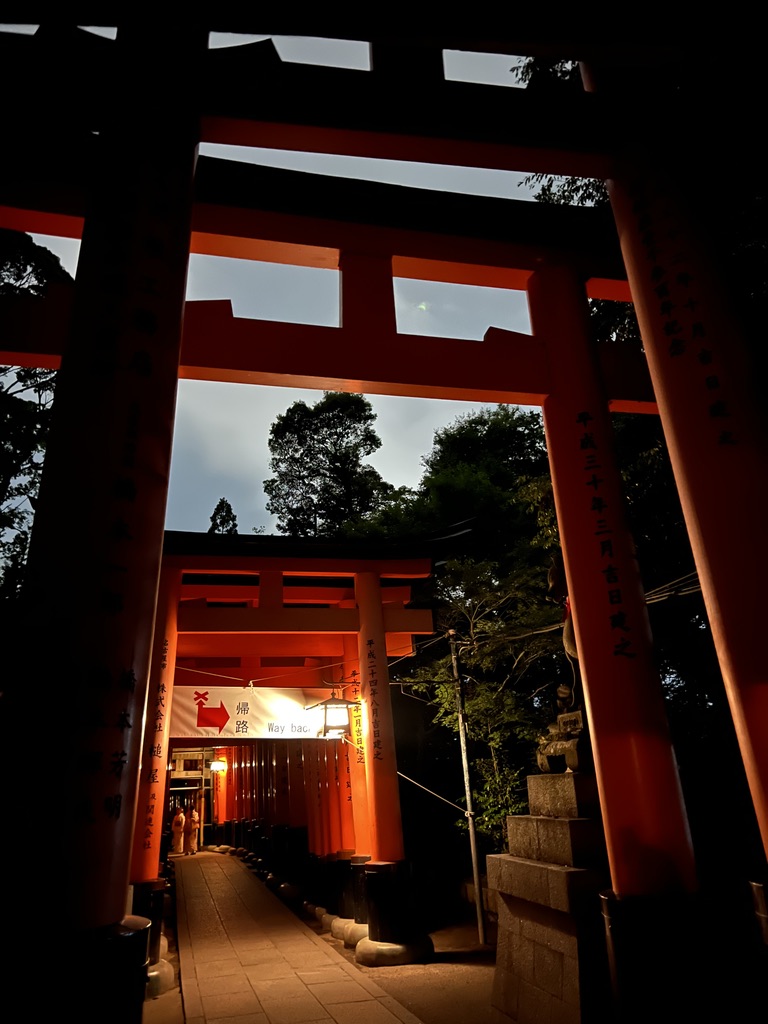 Red gated shrine.
