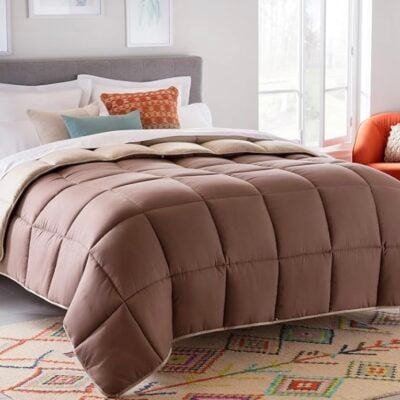 Brown two-sided comforter