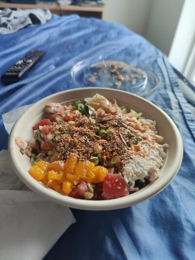 poke bowl for a meal
