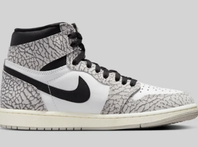some nice jordans with white grey and black