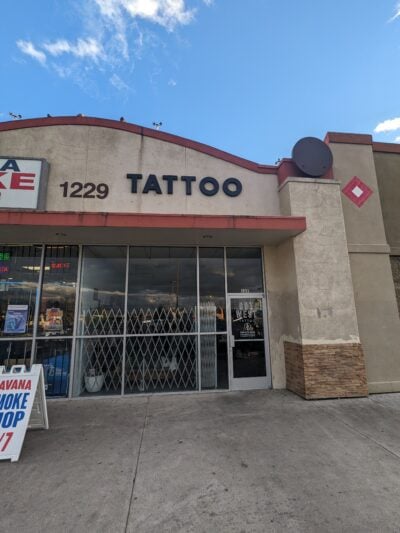 a tattoo shop labelled tattoo