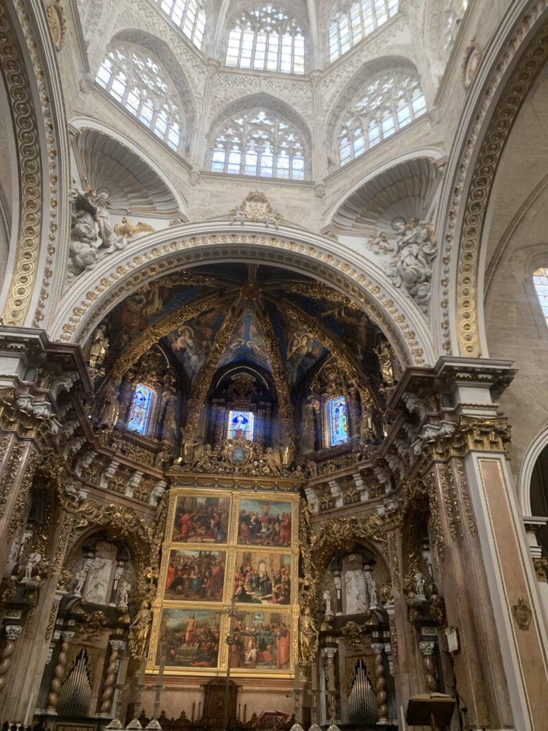 ornate church gold and stone decoration