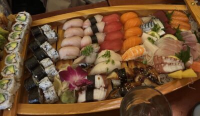 Image of sushi boat.