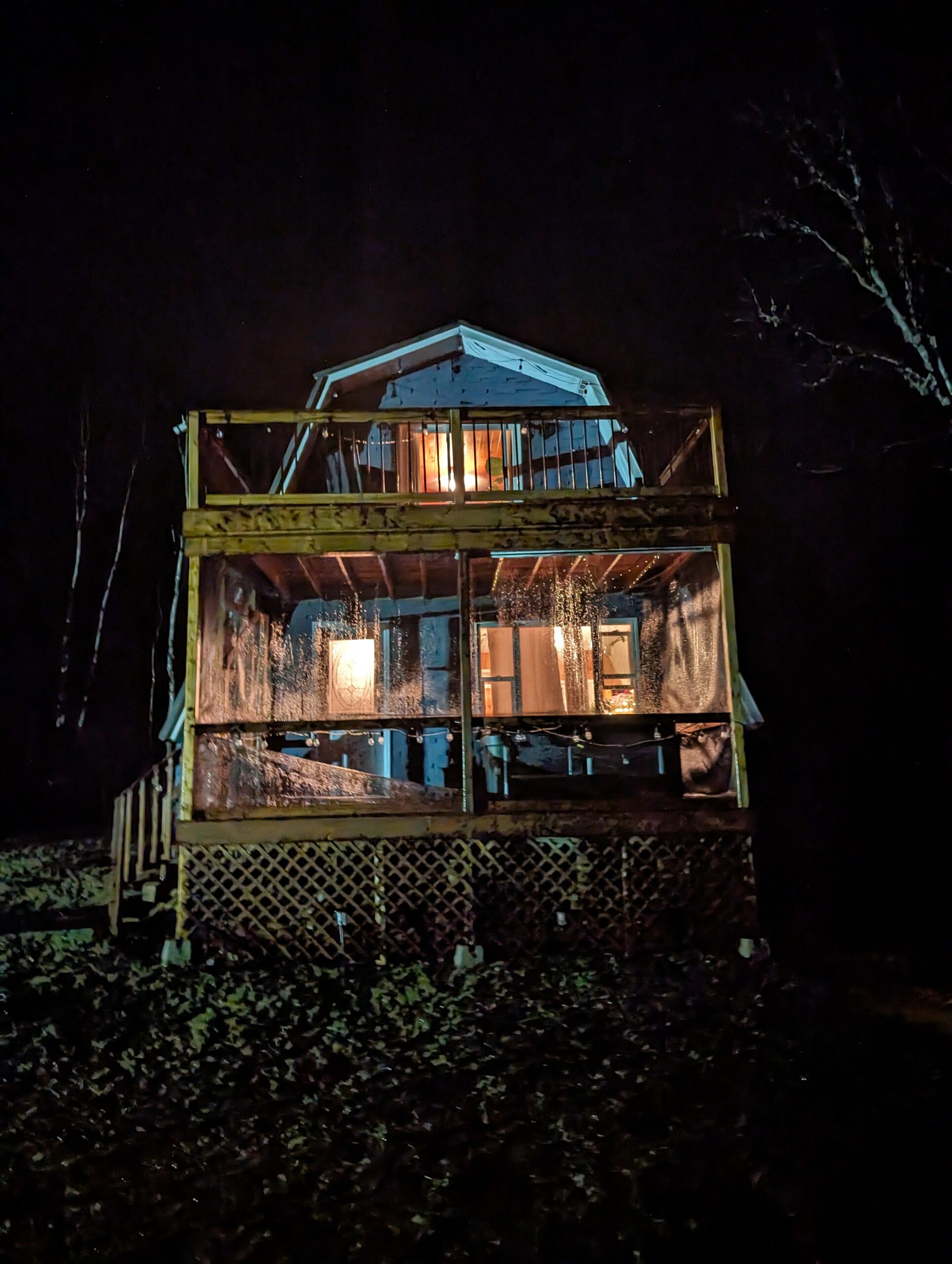 a-frame 2-story cottage