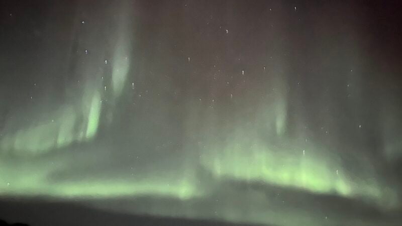 northern lights! pale green