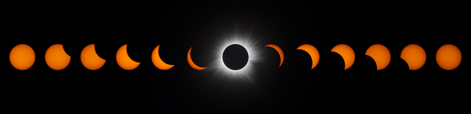 stitched photo of eclipse progression
