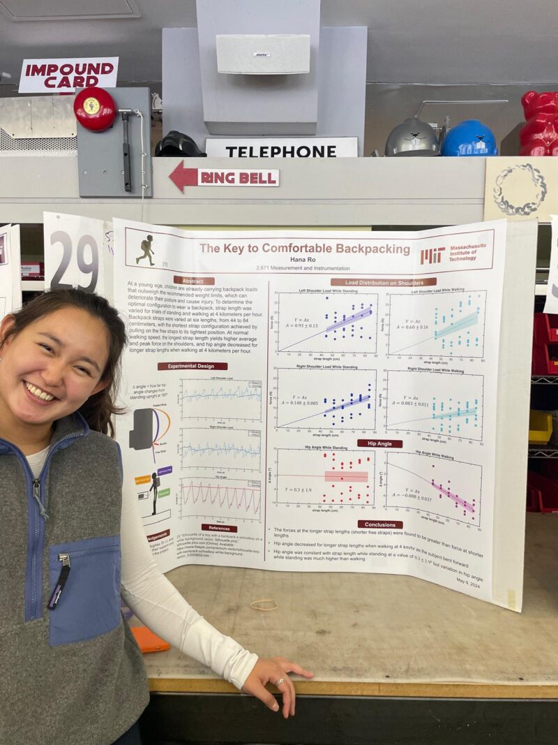 Presenter smiling in front of her poster.