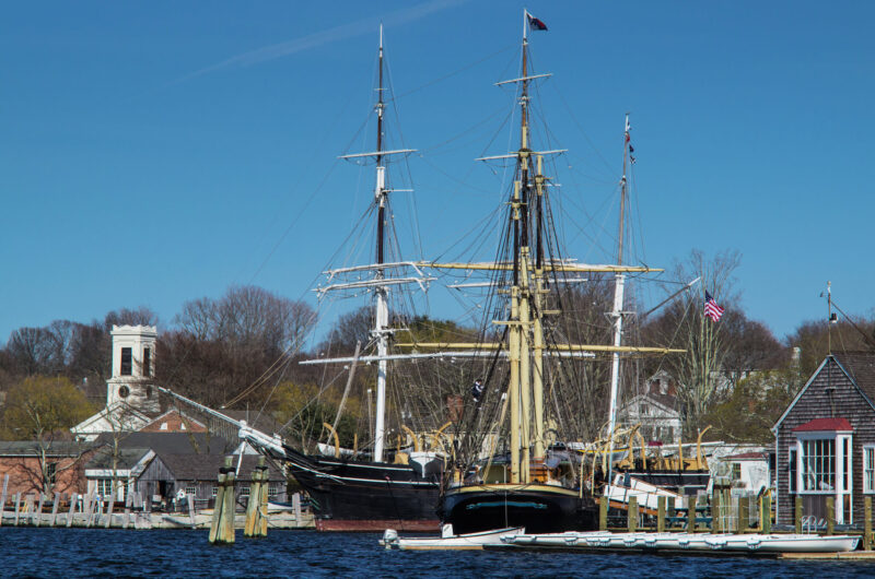 a bunch of boats in a dock