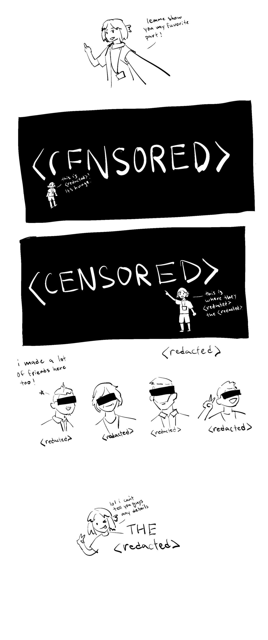 i show you around but everything is censored