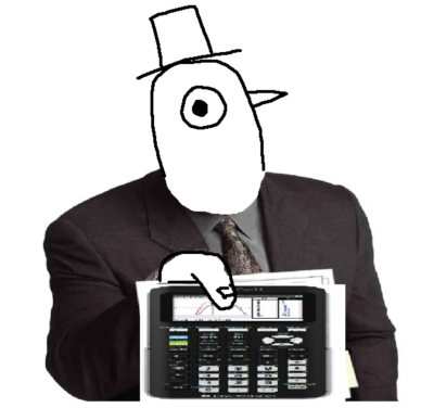 pigeon man handing over a ti-84 calculator