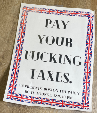 text: PAY YOUR FUCKING TAXES. british border