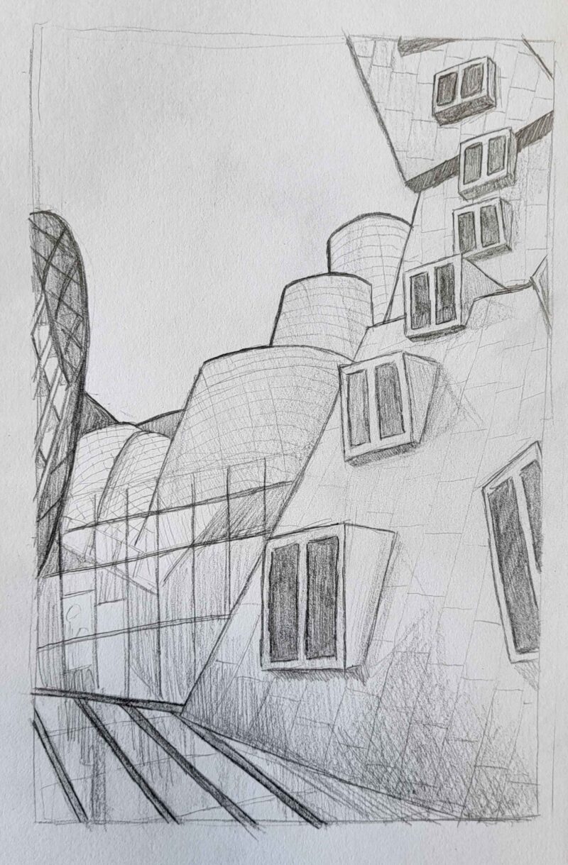 a sketch of stata building