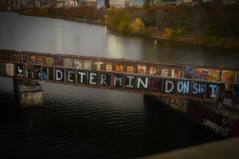 Photo of graffiti that says