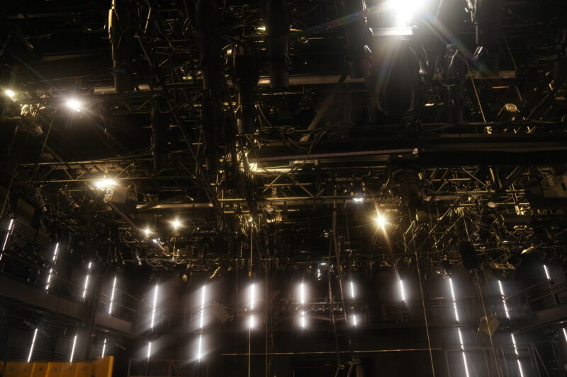 Photo of cat walks in the BU theater.