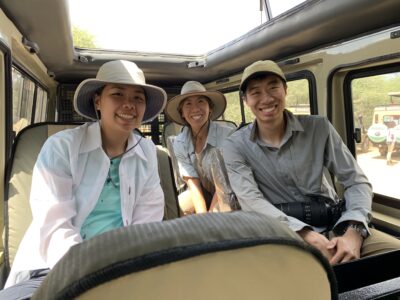 Michael, Joyce ‘15, and I in the safari jeep.