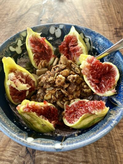 fig and granola bowl