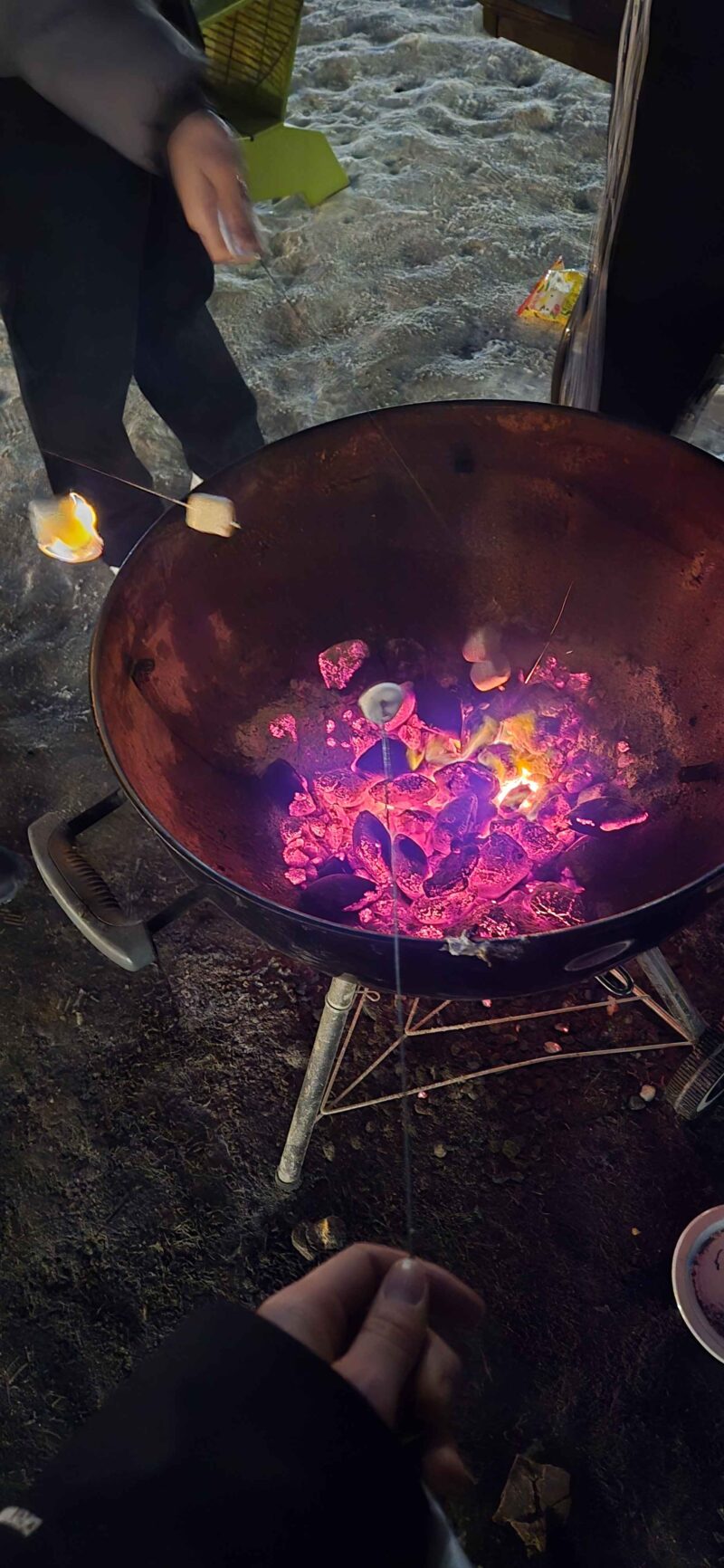 smores being roasted