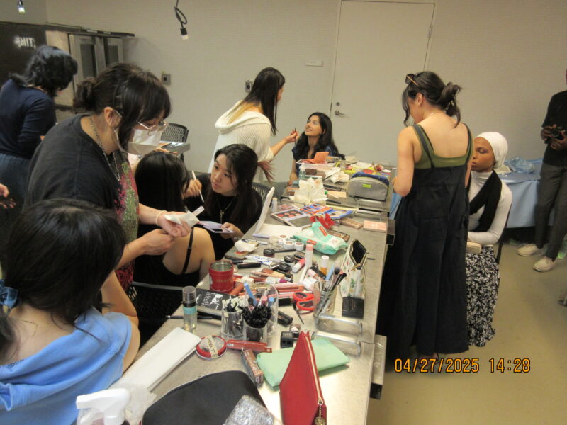 more people in a room with styling products