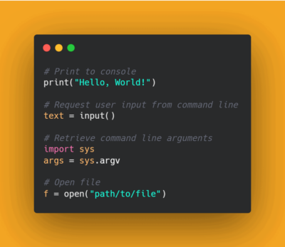 picture of a generic code snippet