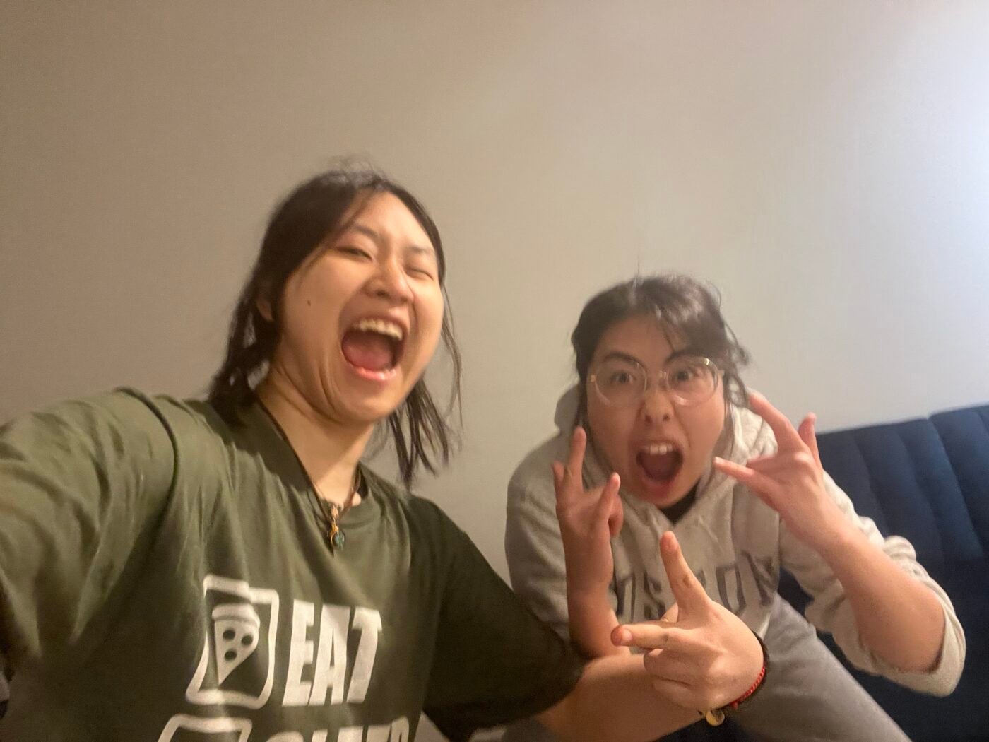 Anika and Jebby pogging