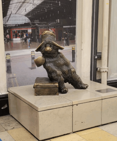 paddington bear statue
