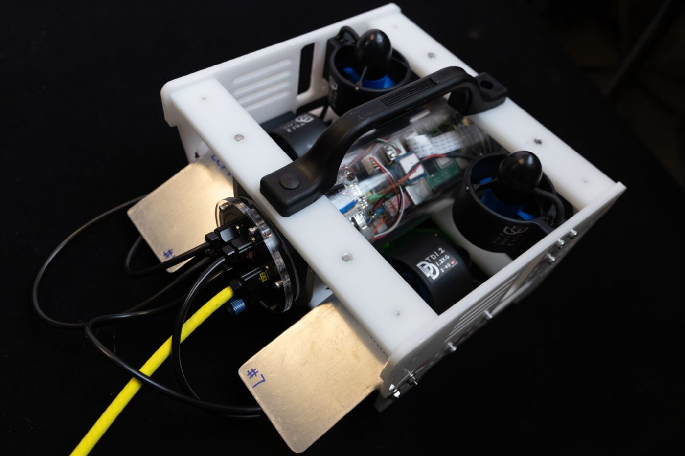 A high quality pic of a small submersible robot