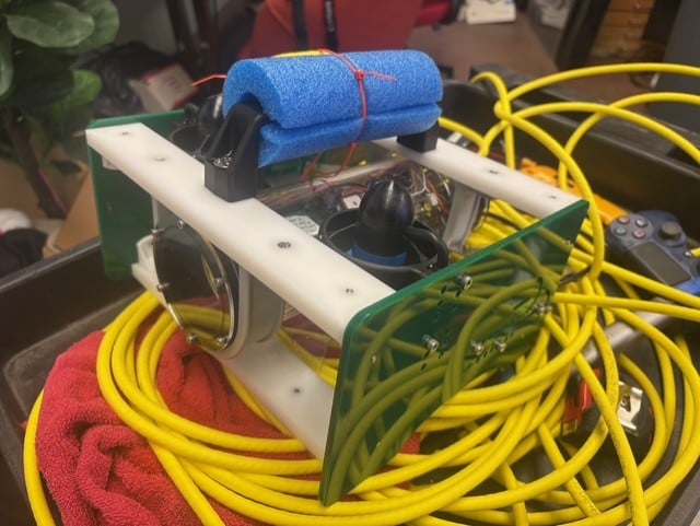 Green and White ROV Robot