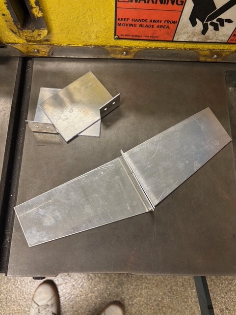 small square rudders to redirect thrust flow.