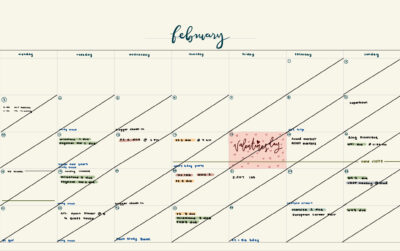 a monthly planner layout