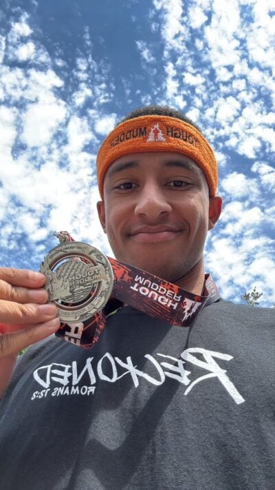 Me with the medal afterwards