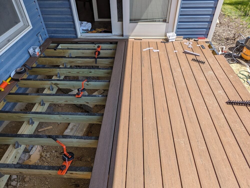 Deck under construction