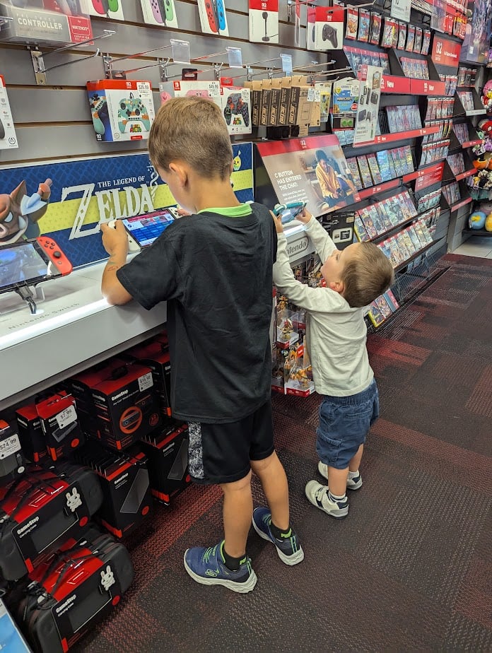 Children playing games