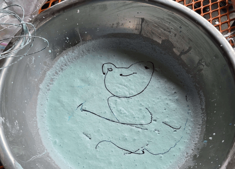 blue tape ice cream soup