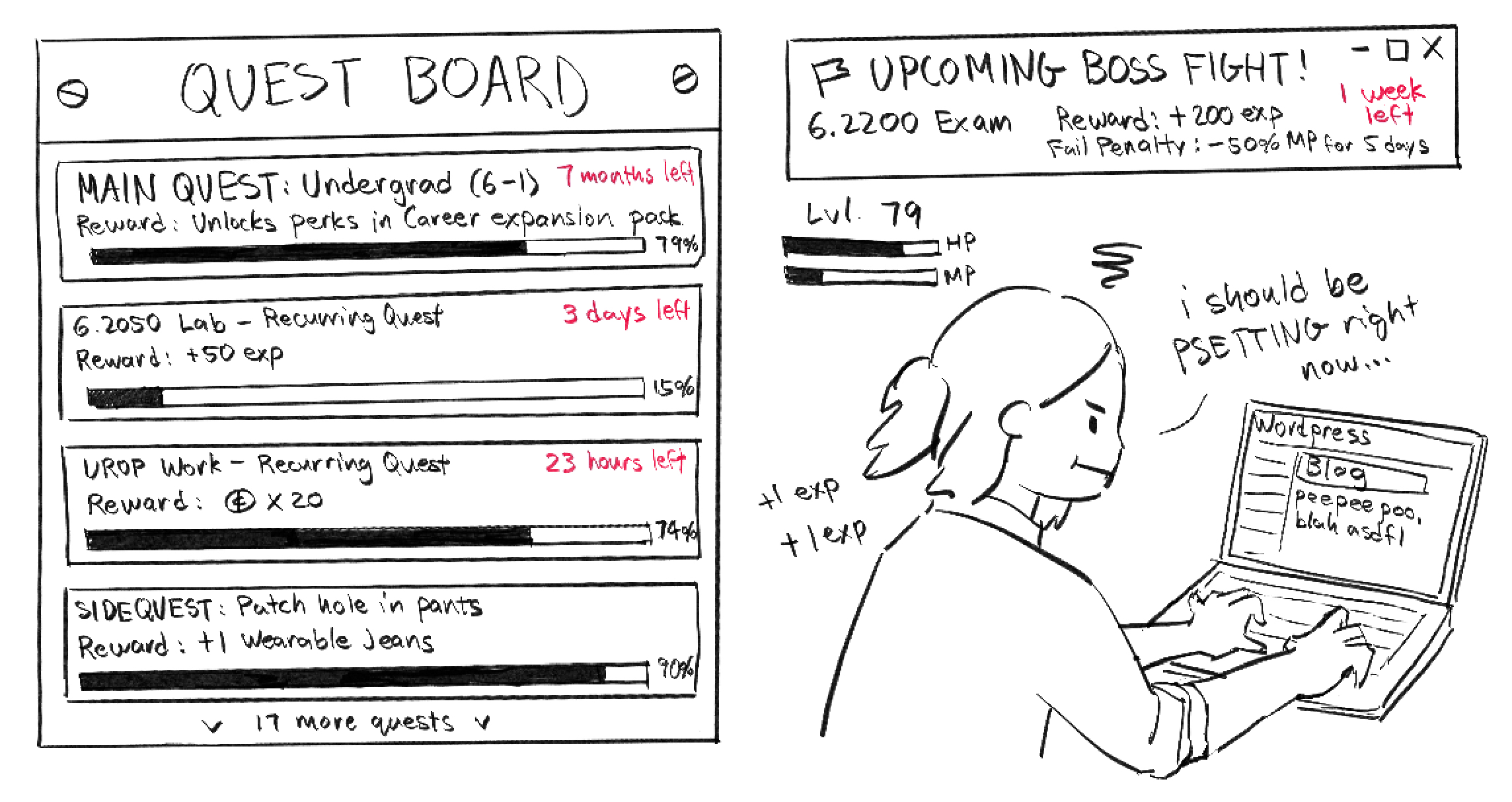 my current quest board