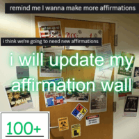 i will update my affirmation wall