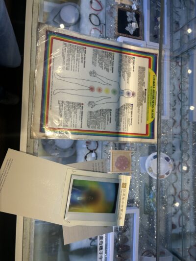 An aura image with a chart describing the significance of each color